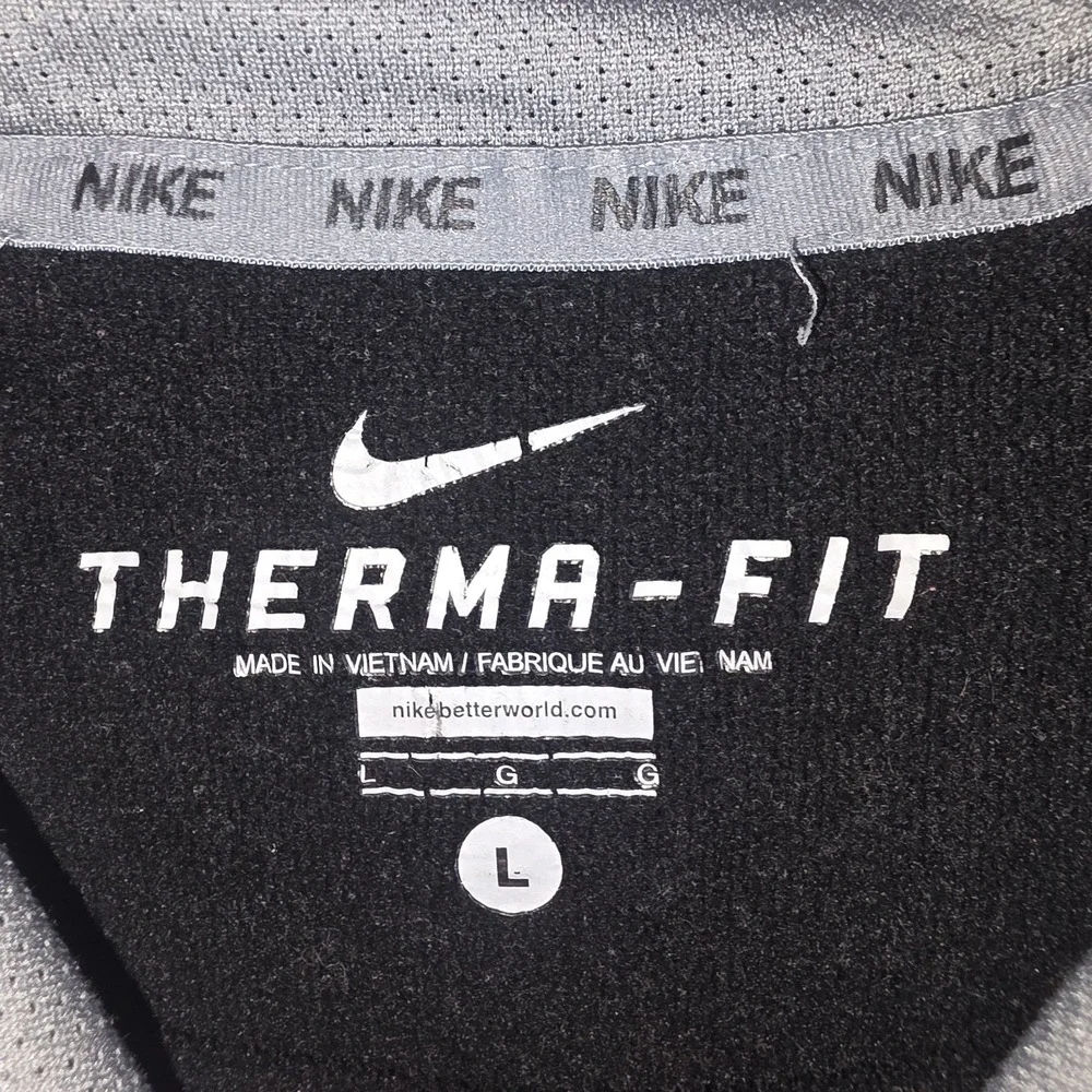 Nike Men's Black Pullover Hoodie with Diagonal Logo - Picture 3 of 8